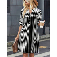 Concetta | Women's Shirt Dress in Black