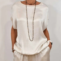 Concordia | Women's Loose Silhouette Top and Pants Two-Piece Set