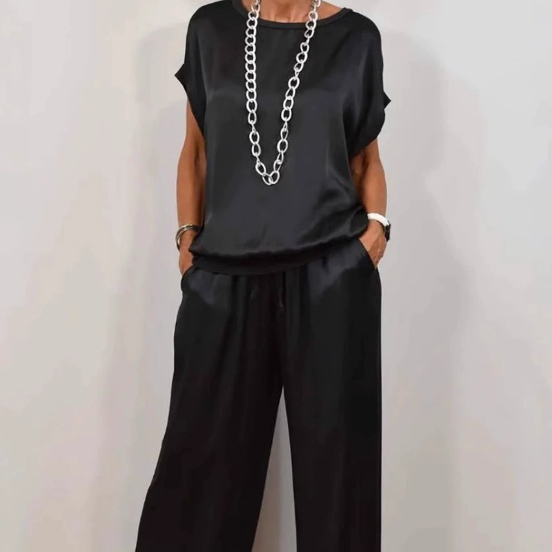 Concordia | Women's Loose Silhouette Top and Pants Two-Piece Set