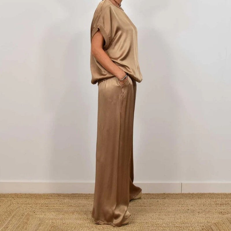 Concordia | Women's Loose Silhouette Top and Pants Two-Piece Set