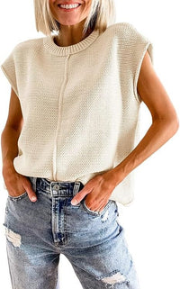 Concordia | Women's Textured Knit Casual Top in Apricot