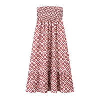 Concordia | Women's Ruffle Maxi Dress in Blue