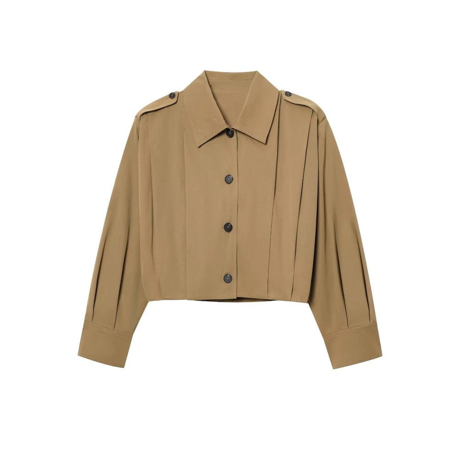 Constance | Women's Button Detail Modern Jacket in As Shown