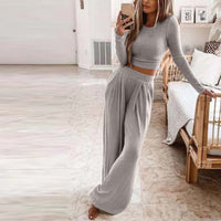 Constance | Women's Long Sleeve Elegant Top in Gray