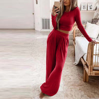 Constance | Women's Long Sleeve Elegant Top in Red