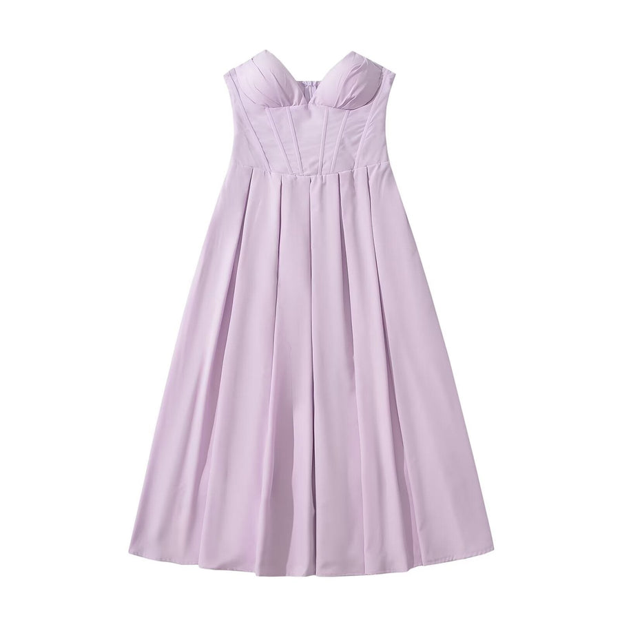 Coppelia | Women's Flowing Elegant Maxi Dress in Light Purple