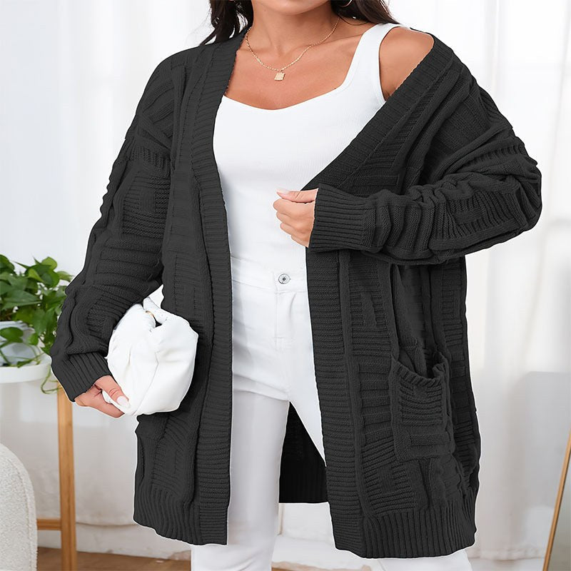 Coralia | Women's Knit Cardigan in Black