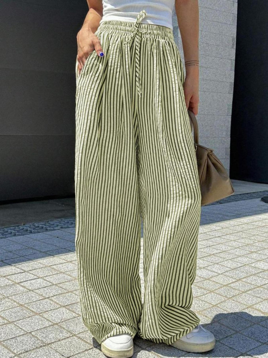 Coralie | Women's Casual Boho Pants – Dress Pants in Green