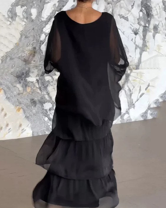 Corinna | Women's Tiered Maxi-length Skirt Dress