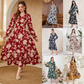 Corinne | Women's V-Neck Floral Elegant Maxi Dress