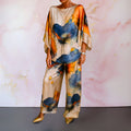 Corisande | Women's Printed Top Wide Pants Two-Piece Set