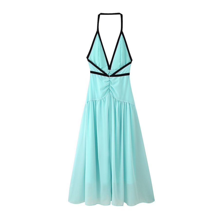 Corisande | Women's Ruffle Detail Elegant Maxi Dress in Kleid