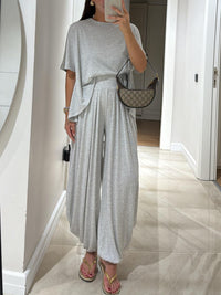 Cressa | Women's Round Neck Top Full Length Pants Two-Piece Set