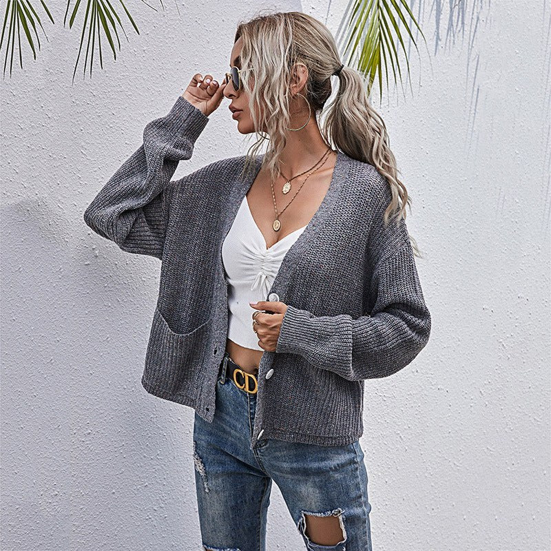 Crispina | Women's Button Detail Knit Cardigan