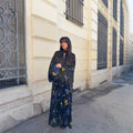 Dacia | Women's Stand Collar Floral Elegant Maxi Dress