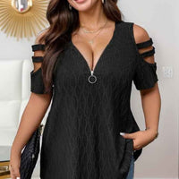 Dahlia | Women's Zip Elegant Top
