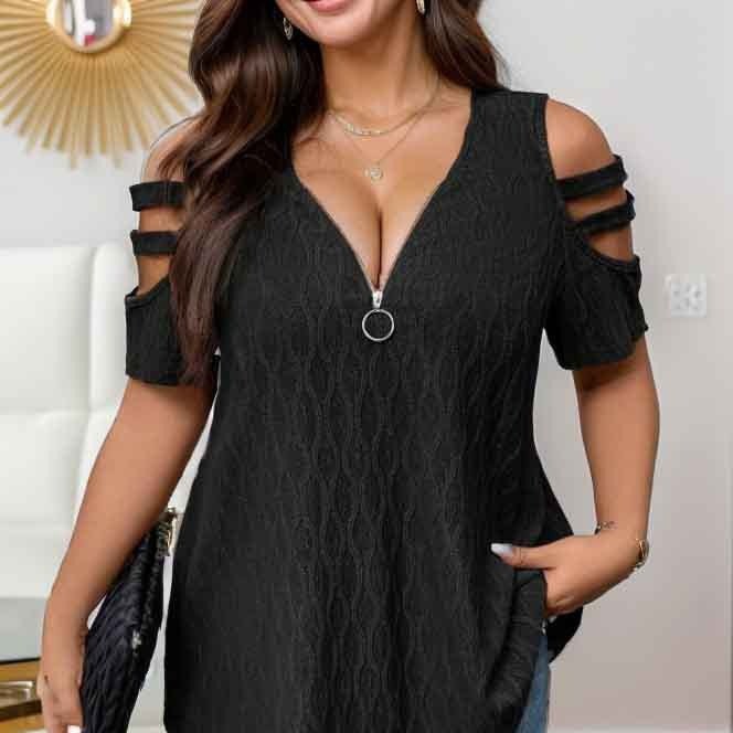 Dahlia | Women's Zip Elegant Top