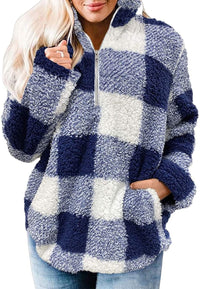 Daisy | Women's Fleece Sweater in Blue