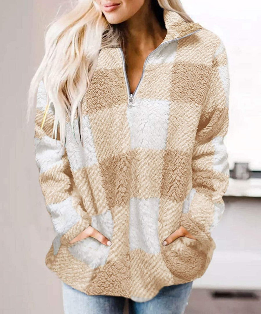Daisy | Women's Fleece Sweater in Yellow