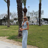 Daisy | Women's Button-Front Maxi Dress in Kleid