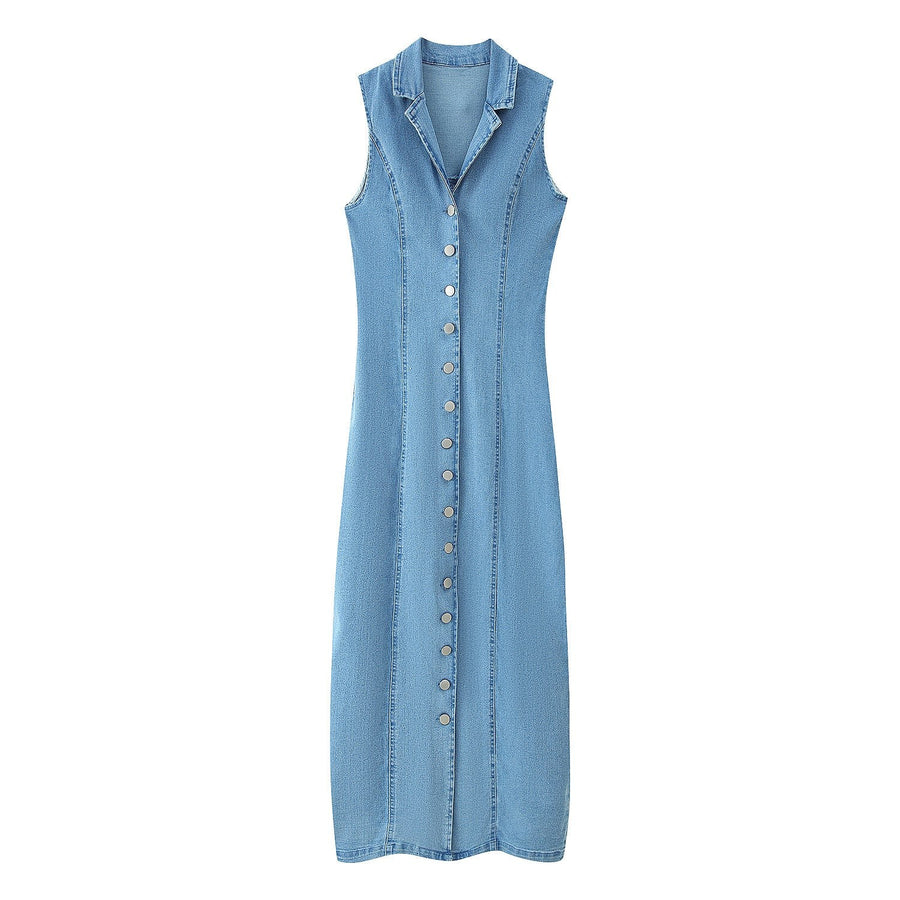 Daisy | Women's Button-Front Maxi Dress in Kleid