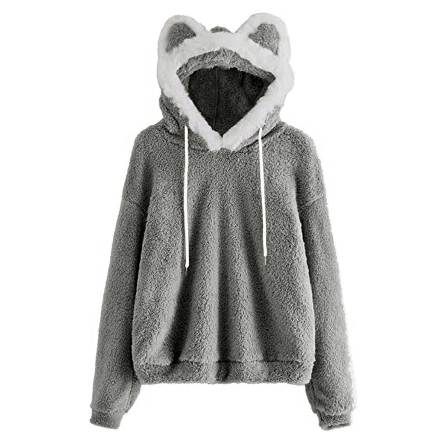 Dalia | Women's Cozy Hooded Fleece Hoodie in Gray
