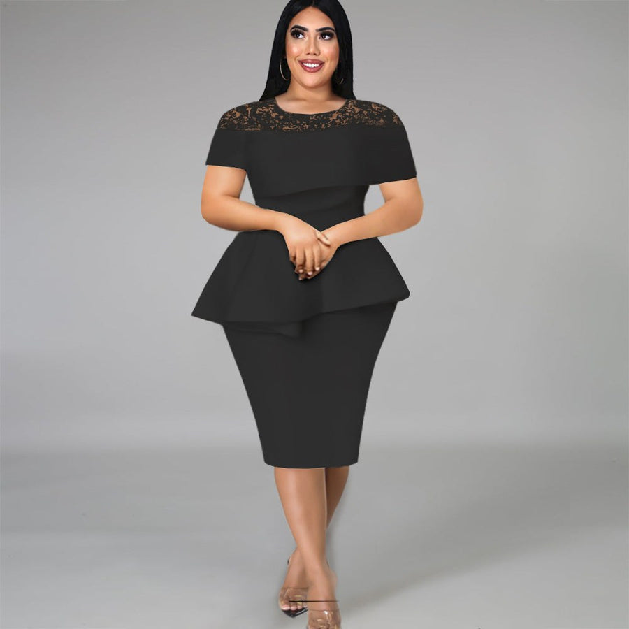 Dalia | Women's Lace Elegant Top in Black