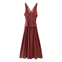 Damiana | Women's V-Neck Elegant Maxi Dress in Kleid