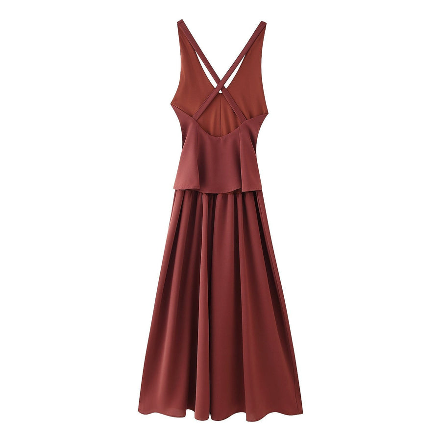 Damiana | Women's V-Neck Elegant Maxi Dress in Kleid