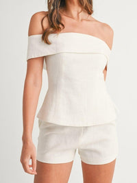 Danica | Women's Strapless Style Top Short Pants Two-Piece Set