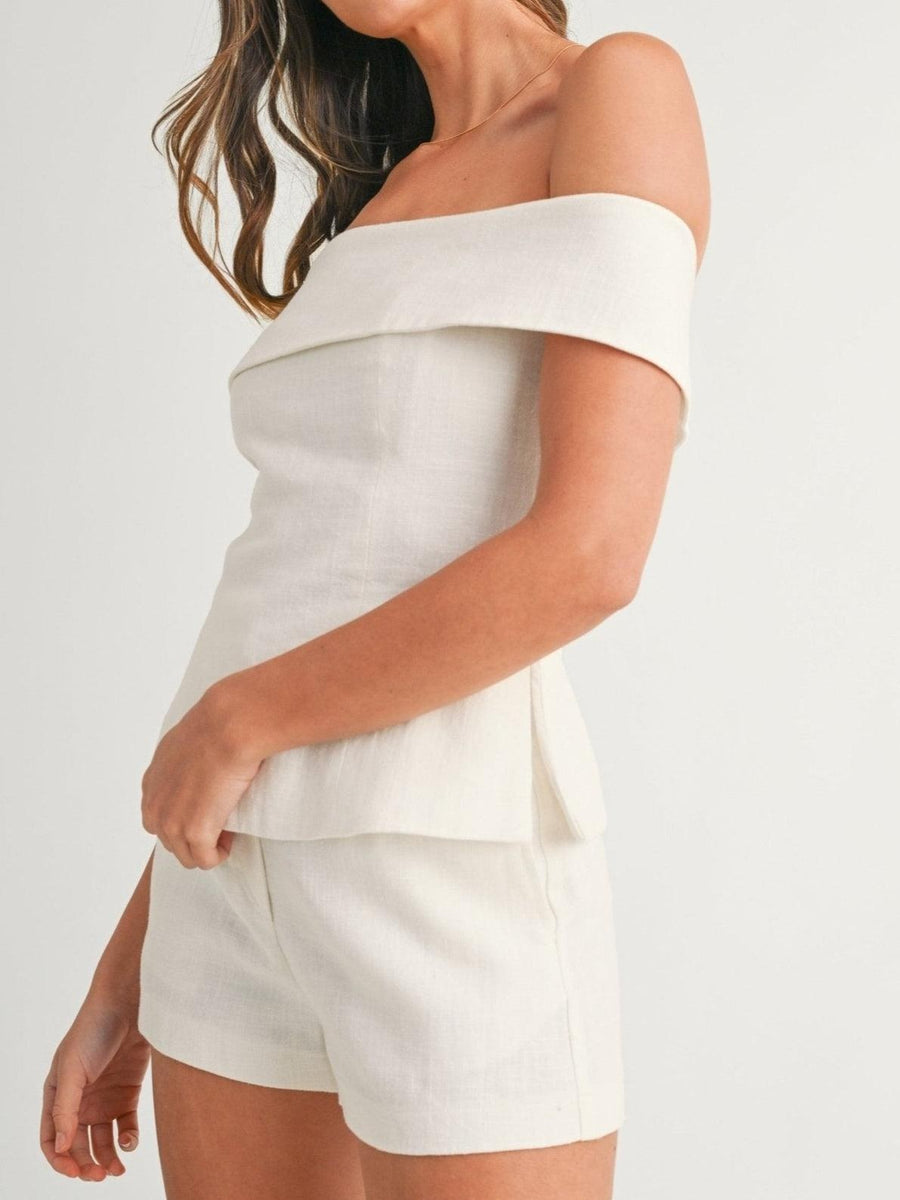 Danica | Women's Strapless Style Top Short Pants Two-Piece Set
