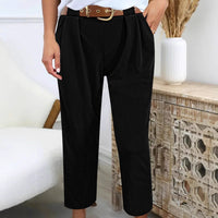 Daniela | Women's Belted Elegant Pants – Dress Pants