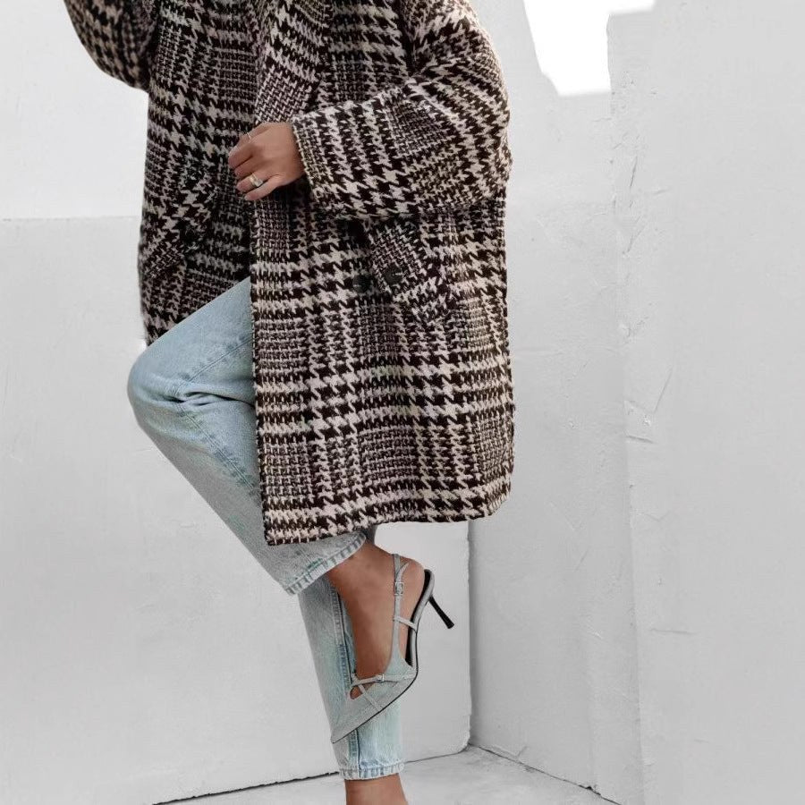 Daphne | Women's Elegant Coat in Brown