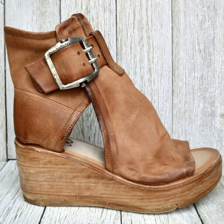 Davina | Women's Buckle Strap Wedge Style Sandals