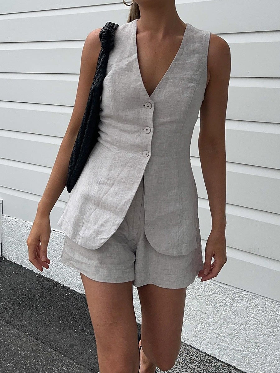 Davina | Women's Elegant Shorts in Gray