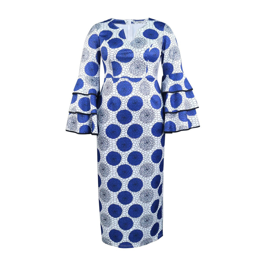 Deborah | Women's Elegant Maxi Dress in Blue