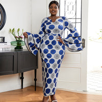 Deborah | Women's Elegant Maxi Dress in Blue