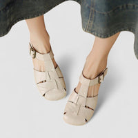 Deirdre | Women's Closed Toe Sandals in Beige