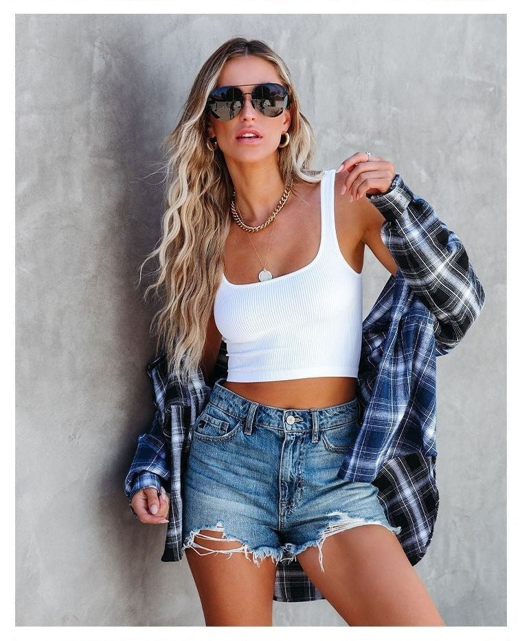 Delia | Women's Shorts in Blue