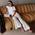 Delilah | Women's Wide Leg Lace Floral Elegant Pants