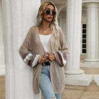 Delphina | Women's Knit Fashionable Cardigan in Khaki