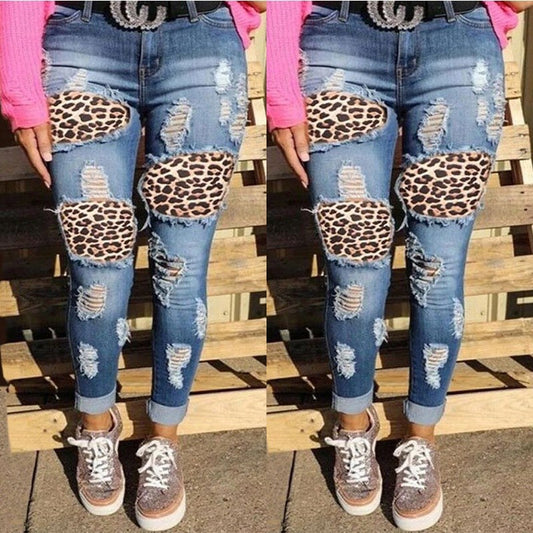 Demelza | Women's Jeans in Leopardenmust