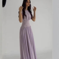 Demetria | Women's Ruched Elegant Maxi Dress