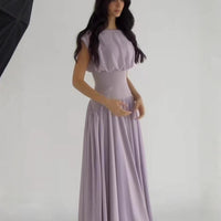 Demetria | Women's Ruched Elegant Maxi Dress