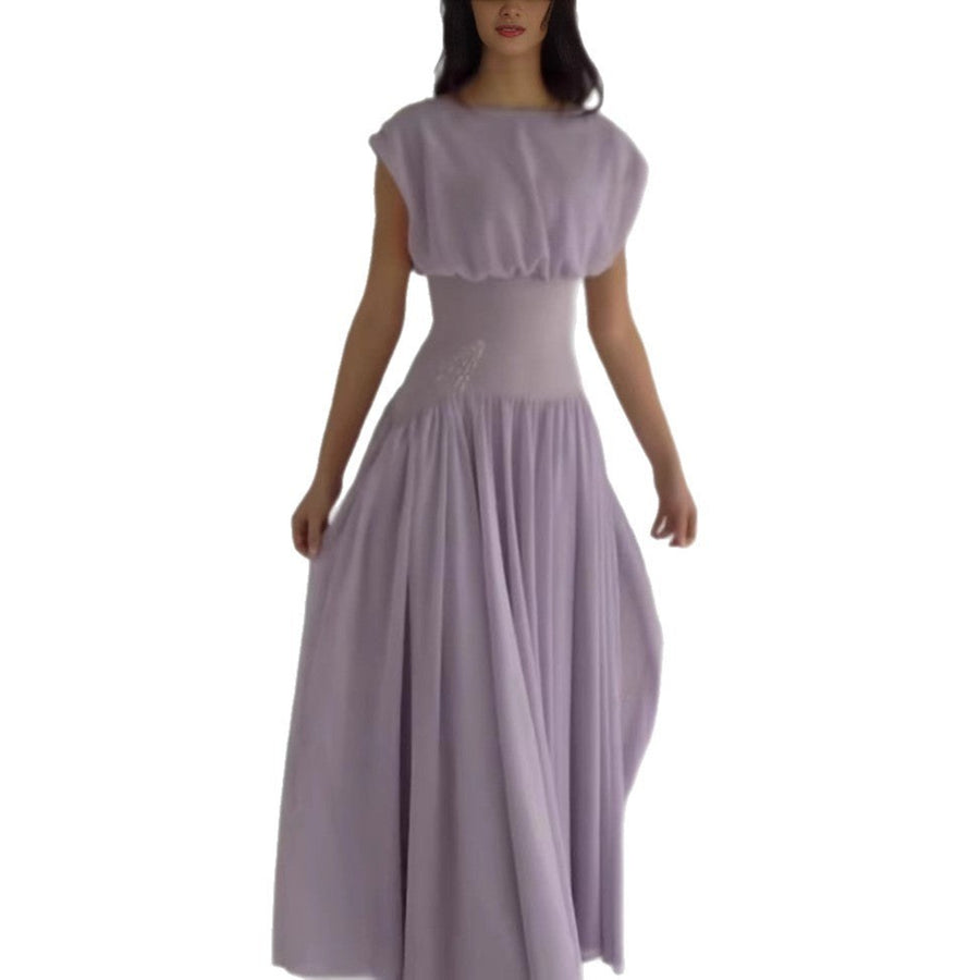 Demetria | Women's Ruched Elegant Maxi Dress