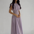 Demetria | Women's Ruched Elegant Maxi Dress