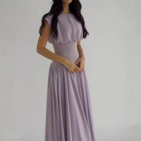 Demetria | Women's Ruched Elegant Maxi Dress