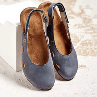 Desiree | Women's Closed Toe With Slingback Strap Flats