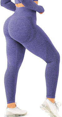 Desiree | Women's Textured Leggings in Purple
