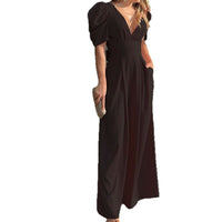 Diana | Women's V-Neck Voluminous Elegant Jumpsuit